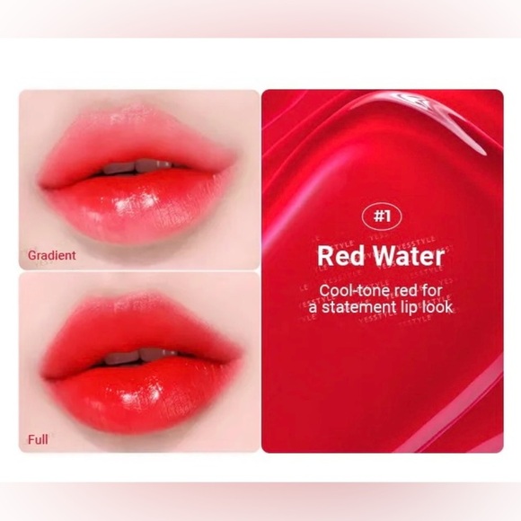 WAKEMAKE Korean Beauty Watery Tok Lip Tint - #1 Red Water - Picture 5 of 8